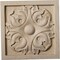 Ekena Millwork 5 1/8"W x 5 1/8"H x 7/8"P Large Leaf Square Rosette, Cherry ROS05X05X01LFCH - alternate 1